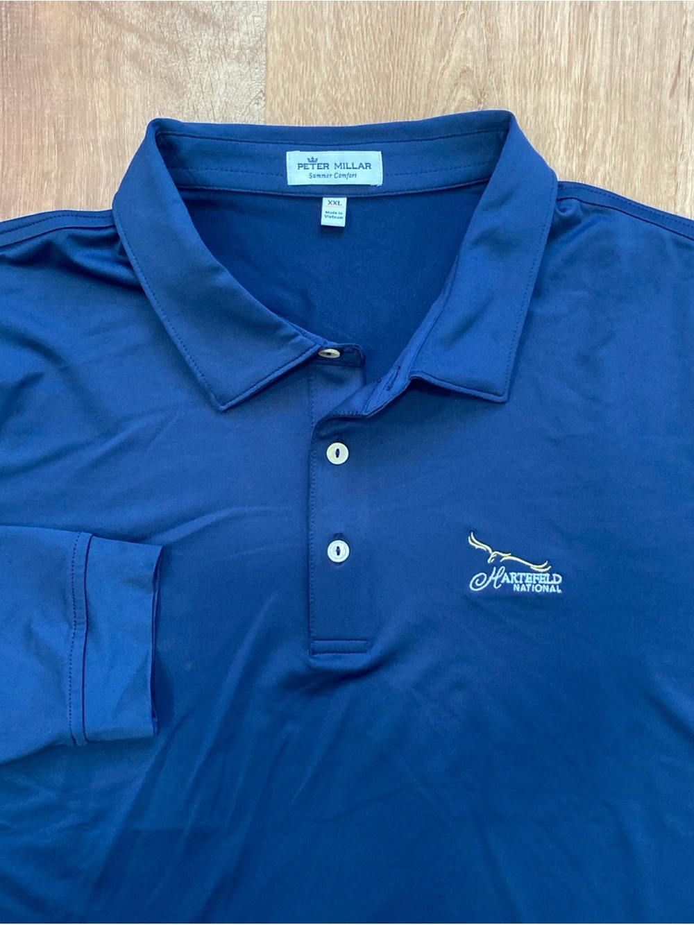 Peter Millar Summer Comfort Polo Shirt Mens 2XL Long Sleeve Hartefeld National